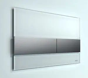 Клавиша смыва для унитаза TECEsquare 9240801 кнопки/сатин, панель/стекло белый Клавиша смыва для унитаза TECEsquare 9240801 кнопки/сатин, панель/стекло белый, 2