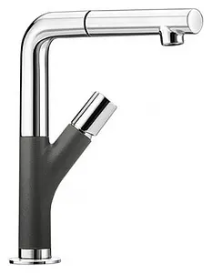 Смеситель для кухни с выдвижным изливом Blanco Yovis-S тёмная скала 518807 Смеситель для кухни с выдвижным изливом Blanco Yovis-S тёмная скала 518807, 1