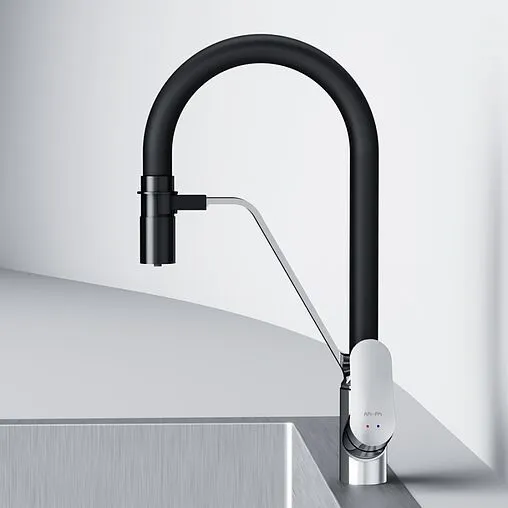Смеситель для кухни с подключением к фильтру Am.Pm Like хром/чёрный F8007802