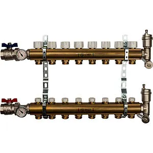 Группа коллекторная без расходомеров 8 отводов 1&quot;в/в x ¾&quot;ек Stout SMB 0468 000008, 1