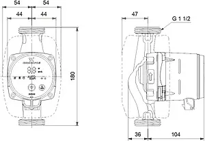Насос циркуляционный Grundfos Alpha3 25-40 180 99371970, 4