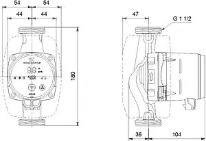 Насос циркуляционный Grundfos Alpha3 25-60 180 99371971 Насос циркуляционный Grundfos Alpha3 25-60 180 99371971, 4
