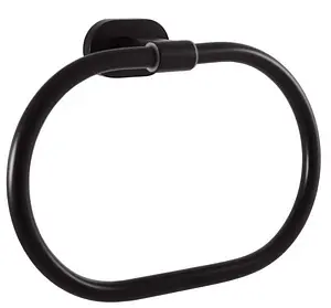 Полотенцедержатель Rav Slezak Yukon чёрный матовый YUA0104CMAT, 1