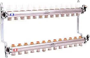 Группа коллекторная распределительная 13 отводов 1&quot;в/в x ¾&quot;ек Uni-fitt 451I4313, 3