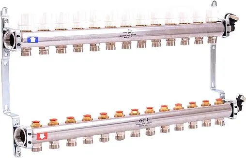 Группа коллекторная распределительная 13 отводов 1&quot;в/в x ¾&quot;ек Uni-fitt 451I4313