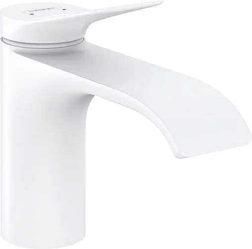 Смеситель для раковины Hansgrohe Vivenis 80 белый матовый 75012700