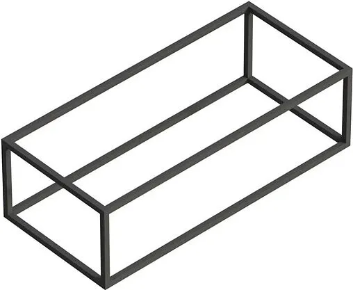 Каркас под раковину Cezares Cadro 100 чёрный матовый CADRO-100/46/30-1C-SO-MET-ST