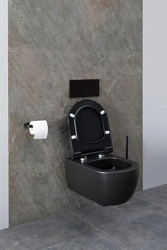 Унитаз подвесной безободковый Allen Brau Priority черный матовый 4.31001.31