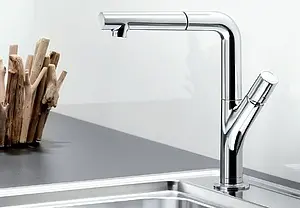 Смеситель для кухни с выдвижным изливом Blanco Yovis-S хром 518291 Смеситель для кухни с выдвижным изливом Blanco Yovis-S хром 518291, 3