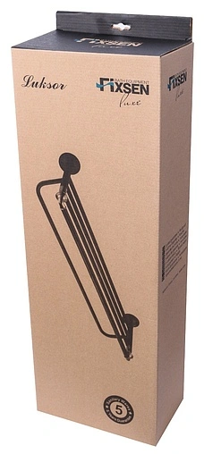 Полка для полотенец Fixsen Luksor чёрный/золото FX-71615B