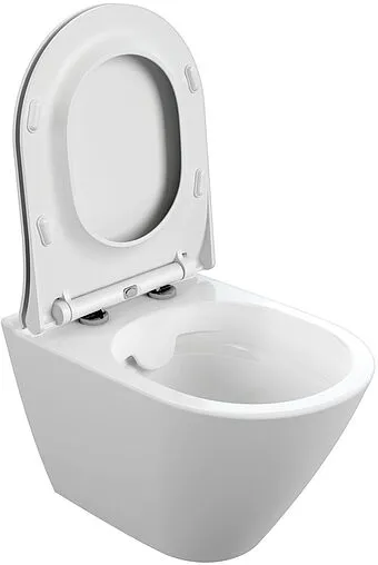 Унитаз подвесной безободковый Cersanit City Oval Clean On DPL EO slim белый 63114