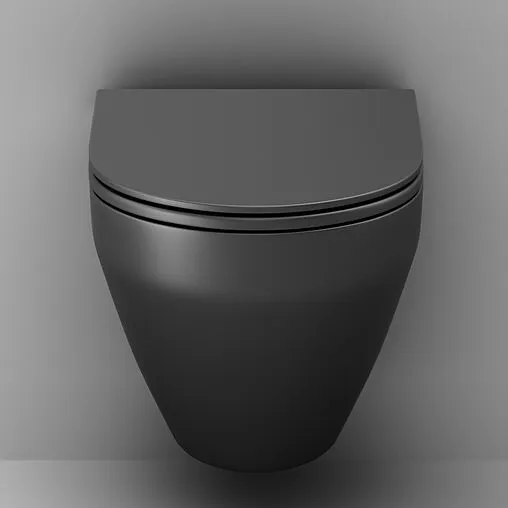 Унитаз подвесной безободковый Am.Pm Spirit 2.0 FlashClean черный матовый C701700MBSC