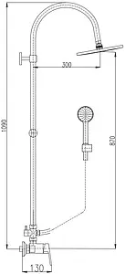 Душевая система со смесителем для душа Rav Slezak Сolorado белый/хром CO182.5/3BC Душевая система со смесителем для душа Rav Slezak Сolorado белый/хром CO182.5/3BC, 2