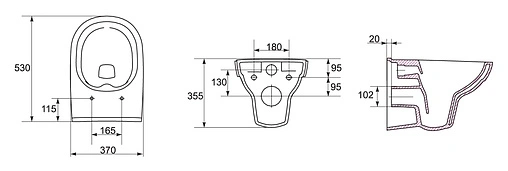 Унитаз подвесной безободковый Cersanit City New Clean On белый S-MZ-CITY-COn-S-DL-w