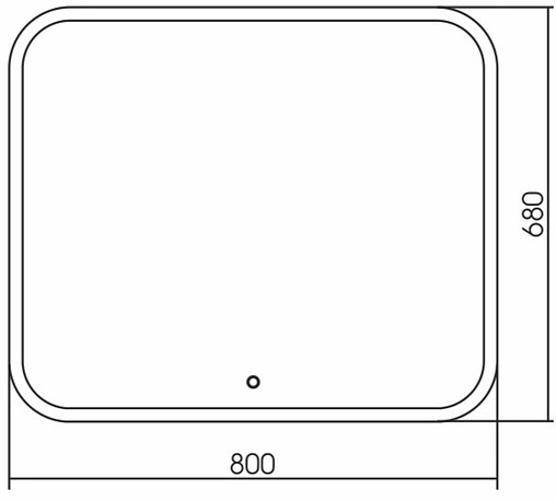 Зеркало с подсветкой Aquanika Basic 80 AQB6880RU42