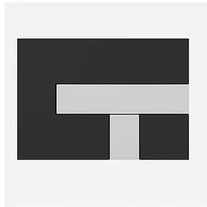 Клавиша смыва для унитаза Sanit LOS 16.733.00..0015 кнопки/хром глянцевый, панель/черный глянцевый, 3