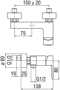 Смеситель для душа Nobili New Road хром RD00130CR Смеситель для душа Nobili New Road хром RD00130CR, 2