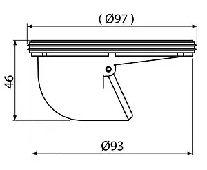 Сухой затвор для трапа AlcaPlast APV0060 Сухой затвор для трапа AlcaPlast APV0060, 2