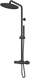 Душевая система со смесителем для душа Gattoni Circle One чёрный матовый 9095/PDNO Душевая система со смесителем для душа Gattoni Circle One чёрный матовый 9095/PDNO, 1