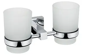 Стакан двойной Fixsen Metra хром FX-11107 Стакан двойной Fixsen Metra хром FX-11107, 1