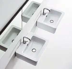 Раковина Kerasan Ego 50 белый 324101*1 Раковина Kerasan Ego 50 белый 324101*1, 3