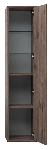 Шкаф-пенал подвесной Aquanet Lino 35 дуб веллингтон 00253914