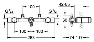 Скрытая часть смесителя для раковины Grohe Ondus 29025000 Скрытая часть смесителя для раковины Grohe Ondus 29025000, 2