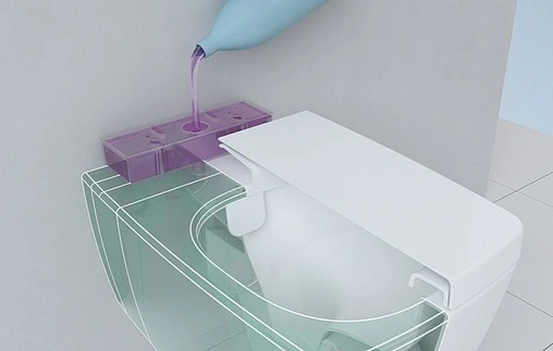 Унитаз подвесной безободковый с емкостью для чистящей жидкости VitrA Metropole Rim-Ex белый 7672B003-1686