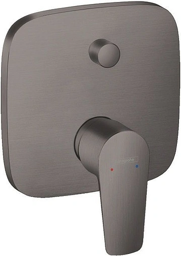 Смеситель для ванны скрытого монтажа Hansgrohe Talis E шлифованный чёрный хром 71745340