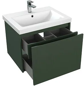 Тумба-умывальник подвесная Cersanit Grande 60 зеленый 64302+S-UM-COM60/1-w, 4
