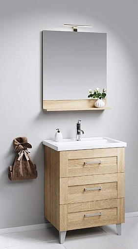 Тумба под умывальник напольная Aqwella Foster 80 дуб сонома FOS01083DS