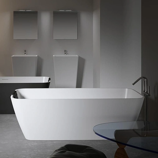 Ванна отдельностоящая из искусственного камня Riho Malaga 160x75 белый B123001105