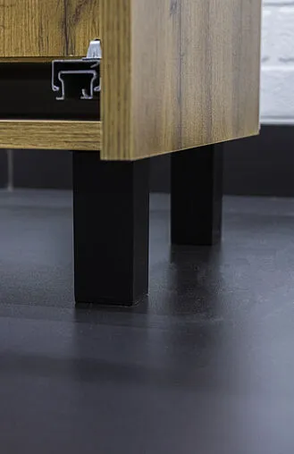 Тумба-умывальник напольная Домино Bruno 60 белый/дуб вотан DBr2903T+4607152361674