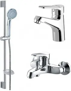 Комплект для ванны 3 в 1 Bravat Eco хром F00313C Комплект для ванны 3 в 1 Bravat Eco хром F00313C, 1