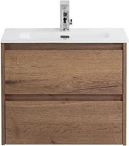 Тумба под умывальник подвесная BelBagno KRAFT 39 50 Rovere Tabacco KRAFT 39-500/390-2C-SO-RT, 1