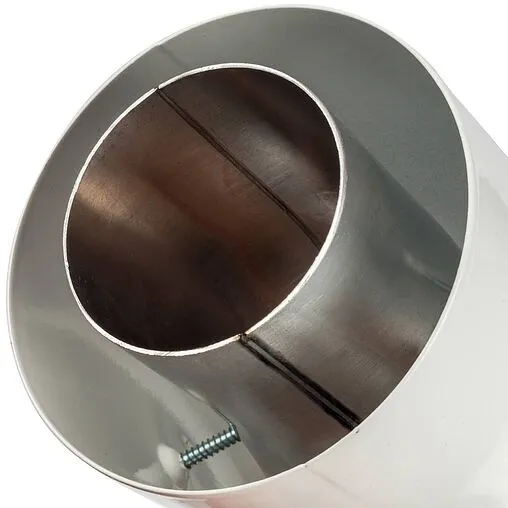 Колено для дымохода Ø 60/100мм ∠ 45° (Al) Stout SCA-6010-000045