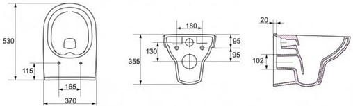 Комплект 6 в 1 Cersanit City CO DPL EO 64121 с кнопкой Estetica хром глянцевый Комплект 6 в 1 Cersanit City CO DPL EO 64121 с кнопкой Estetica хром глянцевый