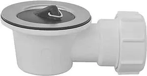 Выпуск для раковины с решеткой и пробкой угловой Mc Alpine полированная сталь MRWW2E Выпуск для раковины с решеткой и пробкой угловой Mc Alpine полированная сталь MRWW2E, 1