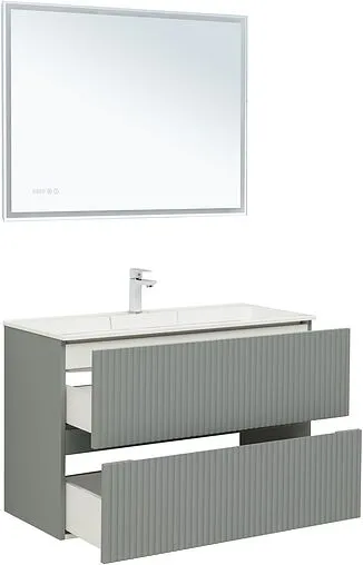 Тумба под умывальник Aquanet Джейн 100 мисти грин 00313320