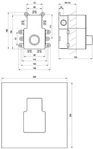 Скрытая часть Ravak R-box Termo RB 07C.50 X070232 Скрытая часть Ravak R-box Termo RB 07C.50 X070232, 2