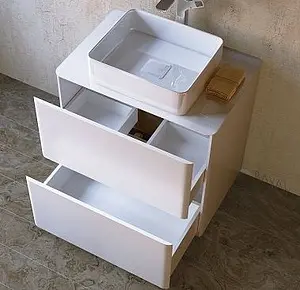 Тумба-умывальник напольная Raval Pure 75 белый Pur.01.75/N/W+7050H-805 Тумба-умывальник напольная Raval Pure 75 белый Pur.01.75/N/W+7050H-805, 4