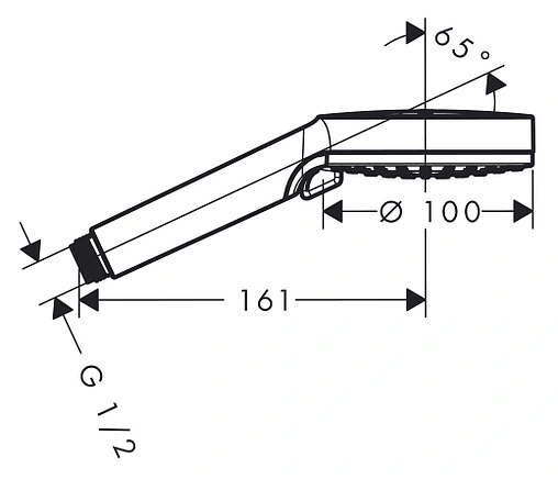 Лейка ручного душа Hansgrohe Crometta 100 Vario 2jet Green хром/белый 26336400