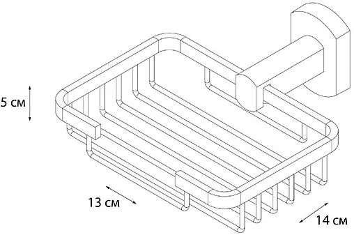 Мыльница Grampus Coral хром GR-7009 Мыльница Grampus Coral хром GR-7009