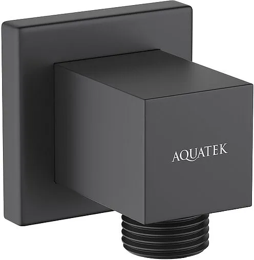 Шланговое подключение Aquatek чёрный матовый AQ2458MB