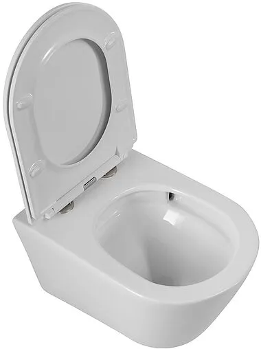 Унитаз подвесной безободковый Cezares Liner Tornado белый CZR-3808-53-TH-TOR/SC