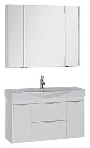 Шкаф-зеркало Aquanet Франка 105 белый 00183047, 3