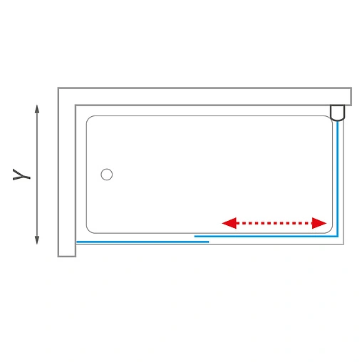 Боковая стенка 750мм прозрачное стекло Roltechnik PXVB PXVB/750 452-7500000-00-02