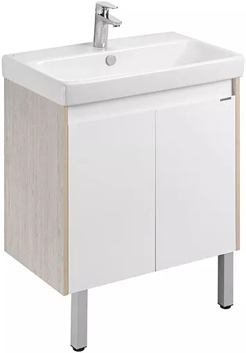 Тумба под умывальник Aquaton Сканди Doors 80 белый/дуб верона 1A282901SDB20