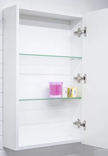 Шкаф-зеркало Домино Стайл 60 белый DI44185HZ