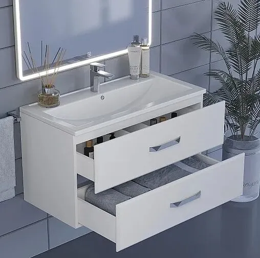 Тумба-умывальник подвесная Uperwood Foster 90 белый 291020532 Тумба-умывальник подвесная Uperwood Foster 90 белый 291020532